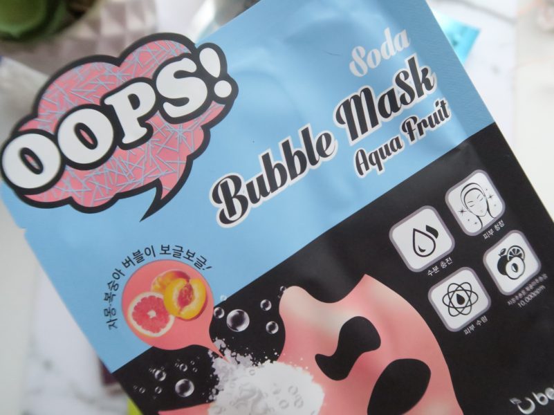OOPS… Bubble Soda Mask
